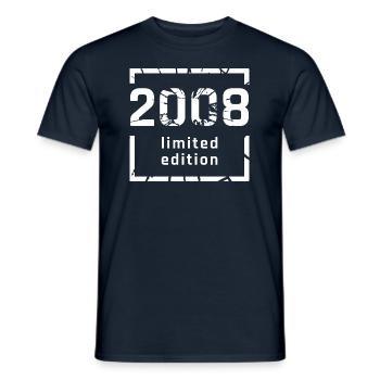 2008 limited edition 15. Geburtstag - Männer T-Shirt - Navy - Vorne - AI Model Male 178 light (178cm)