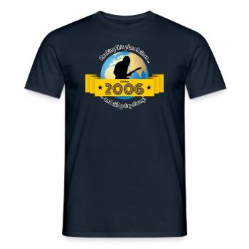 17. Geburtstag Rocking this planet since 10/2006 - Männer T-Shirt - Navy - Vorne - AI Model Male 178 light (178cm)