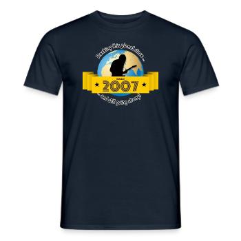 16. Geburtstag Rocking this planet since 10/2007 - Men's T-Shirt - navy - Front - AI Model Male 178 light (178cm)