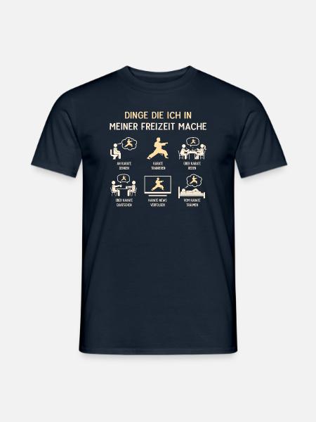 Karateka Karate Humor Freizeit - Männer T-Shirt - Navy