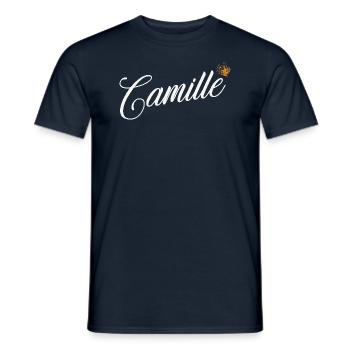 Camille Nom pour Femme Enfant Bambin - Camille - T-shirt homme - marine - Devant - AI Model Male 178 light (178cm)