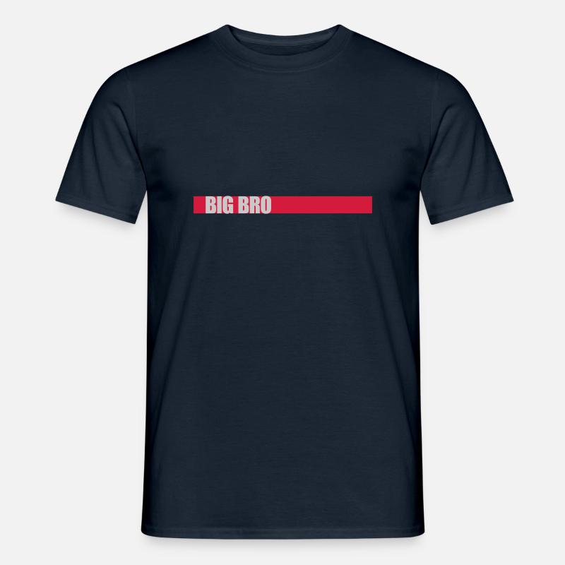 Big Bro Balken Logo - Männer T-Shirt - Navy