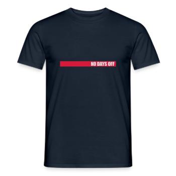 pas de jours de congé devis - T-shirt homme - marine - Devant - AI Model Male 178 light (178cm)