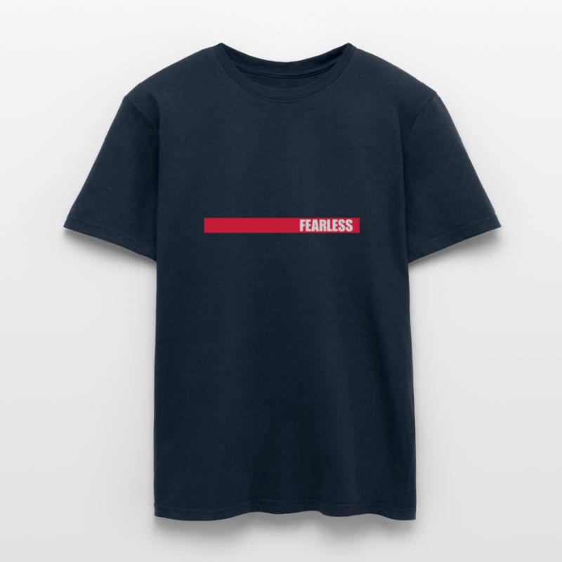 Conception de citation de texte intrépide T-shirt homme
