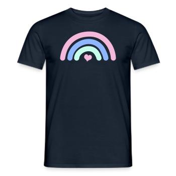 Arc-en-ciel - T-shirt homme - marine - Devant - AI Model Male 178 light (178cm)