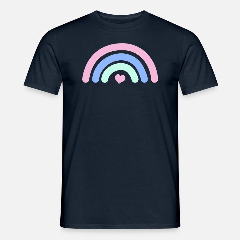 Regenbogen - Männer T-Shirt - Navy