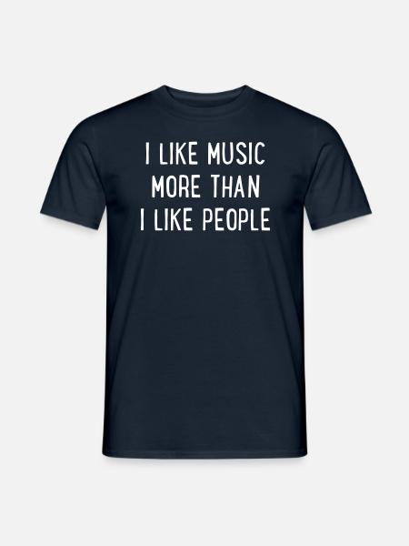 Musik - Männer T-Shirt - Navy