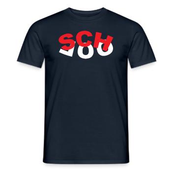 Minimalismus Schule - Männer T-Shirt - Navy - Vorne - AI Model Male 178 light (178cm)