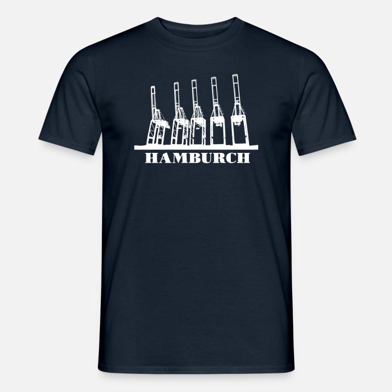 Hamburch - Männer T-Shirt - Navy