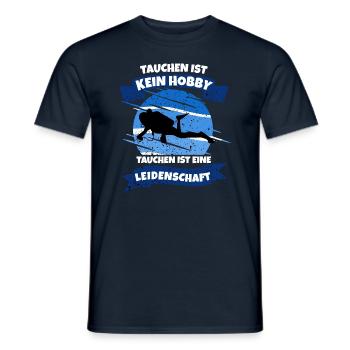 Tauchen Scuba Taucher Ausrüstung - Männer T-Shirt - Navy - Vorne - AI Model Male 178 light (178cm)
