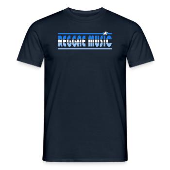 Reggae Musik Retro - Männer T-Shirt - Navy - Vorne - AI Model Male 178 light (178cm)