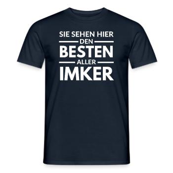 Sie sehen hier den Besten aller Imker - Männer T-Shirt - Navy - Vorne - AI Model Male 178 light (178cm)