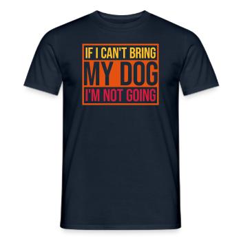 Citation Apportez mon chien - T-shirt homme - marine - Devant - AI Model Male 178 light (178cm)