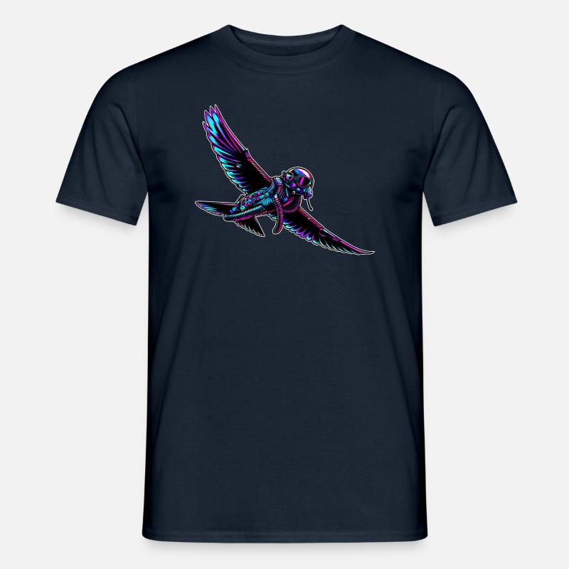 Adler Fighterpilot - Männer T-Shirt - Navy