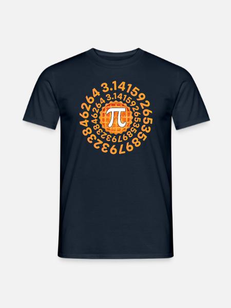 Funny Math Gift 3.14159265358979323846264 - Men's T-Shirt - navy