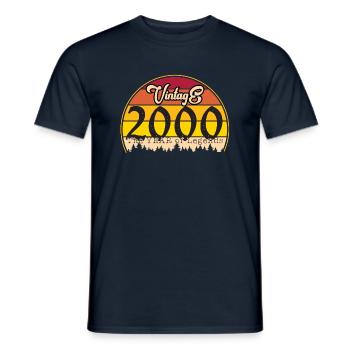 Millésime 2000 - T-shirt homme - marine - Devant - AI Model Male 178 light (178cm)