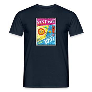 Millésime 1997 - T-shirt homme - marine - Devant - AI Model Male 178 light (178cm)