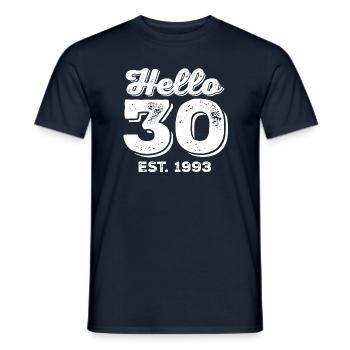 1993 Vintage - Männer T-Shirt - Navy - Vorne - AI Model Male 178 light (178cm)