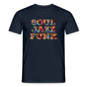 Soul Jazz Funk Musique - T-shirt homme - marine - Devant - AI Model Male 178 light (178cm)