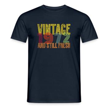 Millésime 1972 - T-shirt homme - marine - Devant - AI Model Male 178 light (178cm)