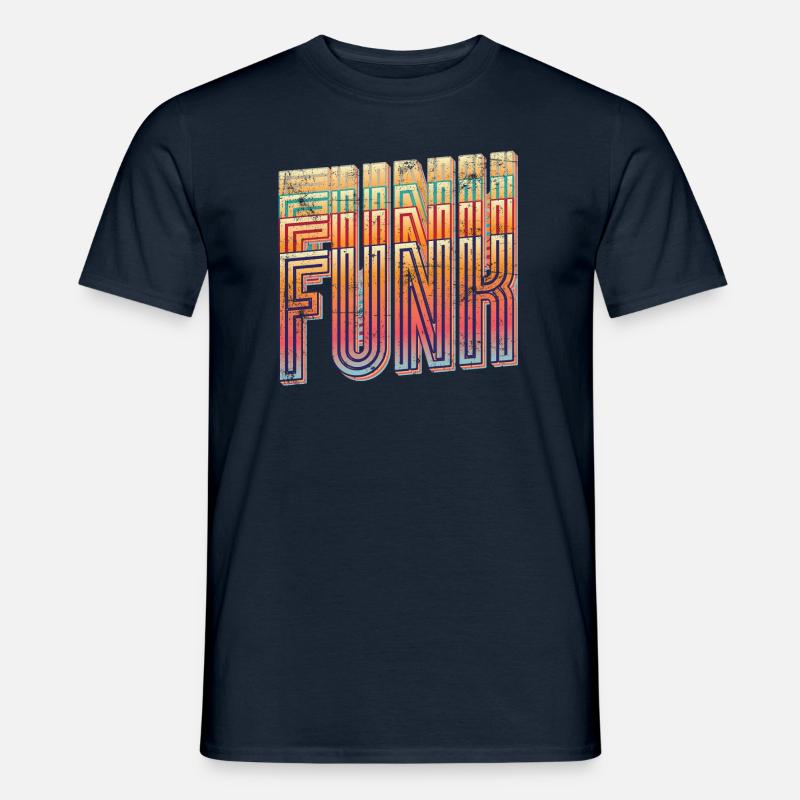 Funk Retro - Männer T-Shirt - Navy