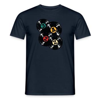 Jazz Music Vintage - Men's T-Shirt - navy - Front - AI Model Male 178 light (178cm)