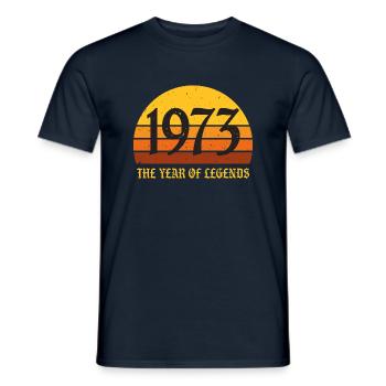 Millésime 1973 - T-shirt homme - marine - Devant - AI Model Male 178 light (178cm)