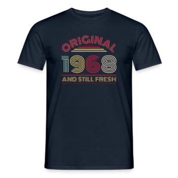 Millésime 1968 - T-shirt homme - marine - Devant - AI Model Male 178 light (178cm)