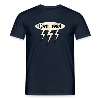 Millésime 1984 - T-shirt homme - marine - Devant - AI Model Male 178 light (178cm)