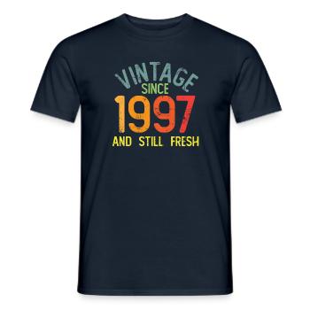 Millésime 1997 - T-shirt homme - marine - Devant - AI Model Male 178 light (178cm)