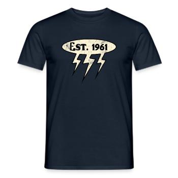 Millésime 1961 - T-shirt homme - marine - Devant - AI Model Male 178 light (178cm)