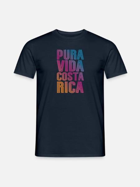 Costa Rica Pura Vida - Männer T-Shirt - Navy
