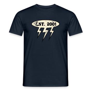 Millésime 2001 - T-shirt homme - marine - Devant - AI Model Male 178 light (178cm)