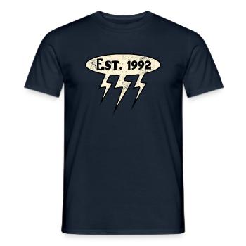 Millésime 1992 - T-shirt homme - marine - Devant - AI Model Male 178 light (178cm)