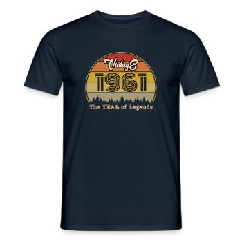 Millésime 1961 - T-shirt homme - marine - Devant - AI Model Male 178 light (178cm)