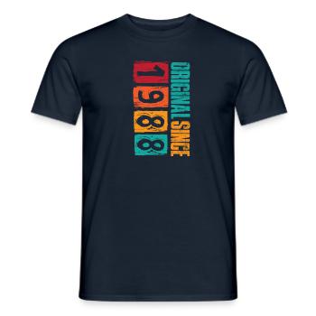 Vintage 1988 - Männer T-Shirt - Navy - Vorne - AI Model Male 178 light (178cm)