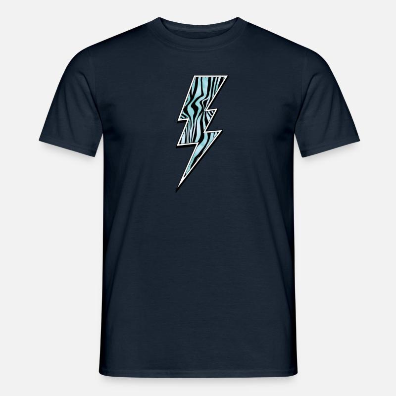 Zebra Blitz - Männer T-Shirt - Navy