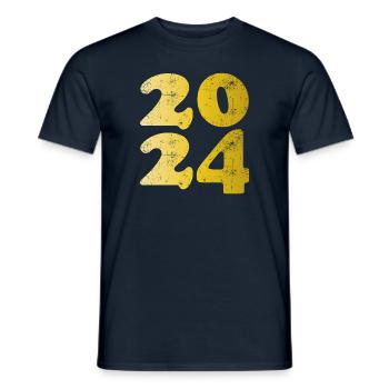 Médaille d’or 2024 - T-shirt homme - marine - Devant - AI Model Male 178 light (178cm)