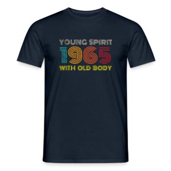 Millésime 1965 - T-shirt homme - marine - Devant - AI Model Male 178 light (178cm)