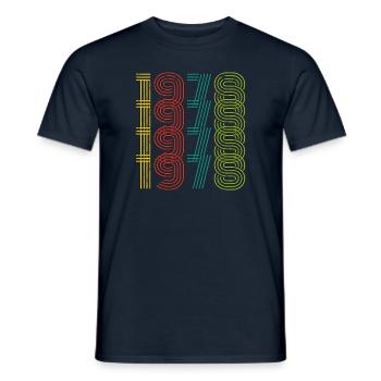Millésime 1978 - T-shirt homme - marine - Devant - AI Model Male 178 light (178cm)