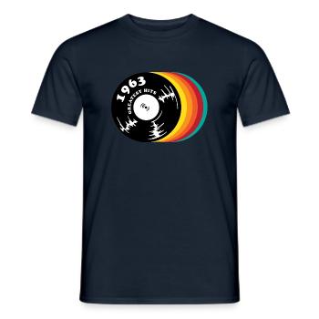 Millésime 1963 - T-shirt homme - marine - Devant - AI Model Male 178 light (178cm)