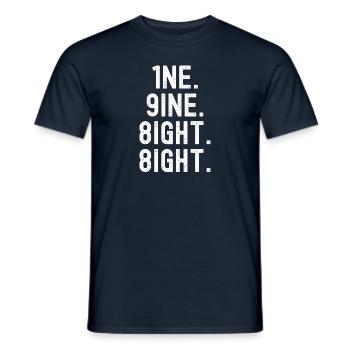 Vintage 1988 - Männer T-Shirt - Navy - Vorne - AI Model Male 178 light (178cm)