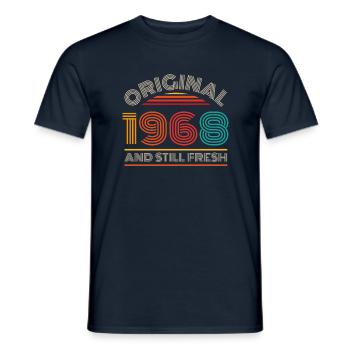 Millésime 1968 - T-shirt homme - marine - Devant - AI Model Male 178 light (178cm)