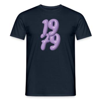 Millésime 1979 - T-shirt homme - marine - Devant - AI Model Male 178 light (178cm)