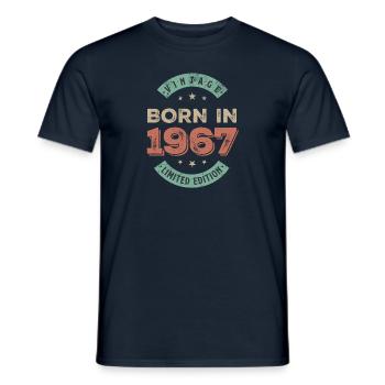 Millésime 1967 - T-shirt homme - marine - Devant - AI Model Male 178 light (178cm)