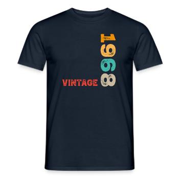 Millésime 1968 - T-shirt homme - marine - Devant - AI Model Male 178 light (178cm)