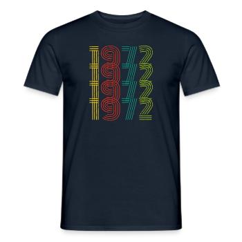 Millésime 1972 - T-shirt homme - marine - Devant - AI Model Male 178 light (178cm)