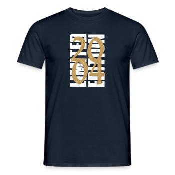 Millésime 2004 - T-shirt homme - marine - Devant - AI Model Male 178 light (178cm)