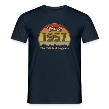 Millésime 1957 - T-shirt homme - marine - Devant - AI Model Male 178 light (178cm)