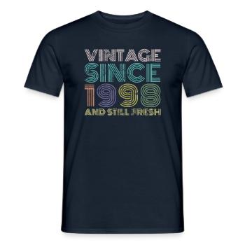 Millésime 1998 - T-shirt homme - marine - Devant - AI Model Male 178 light (178cm)